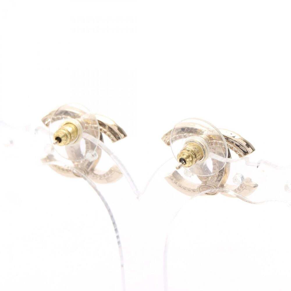 CHANEL White Logo Earrings - Picture 2 of 5